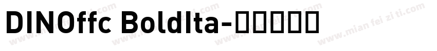 DINOffc BoldIta字体转换